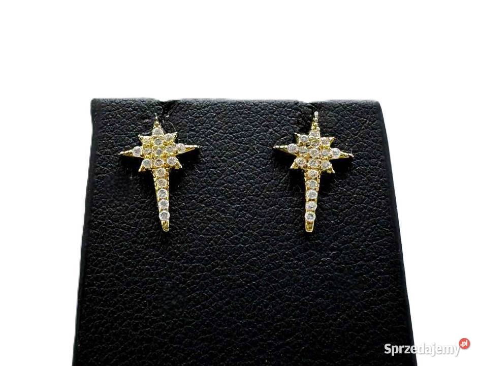 Nowe Złote Kolczyki pr 585 094g warmińsko-mazurskie Elbląg