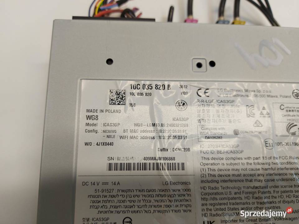 VW ID4 11A 2024r czytnik nawigacji navi mmi dolnośląskie