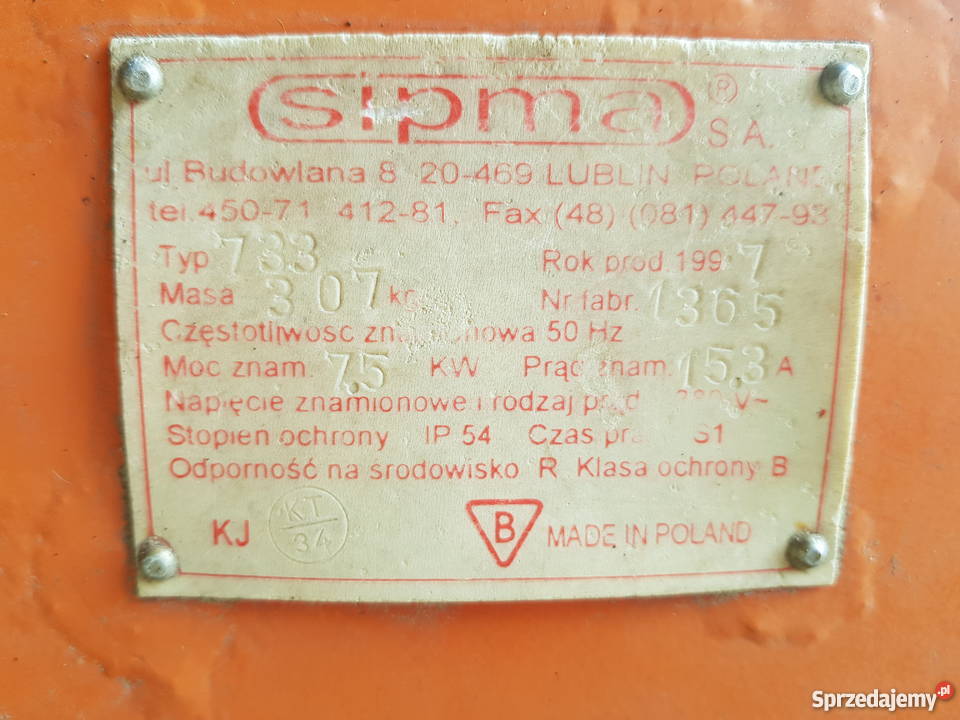 SIPMA ŚrutownikGniotownik do zboża z silnikiem Lubień Kujawski