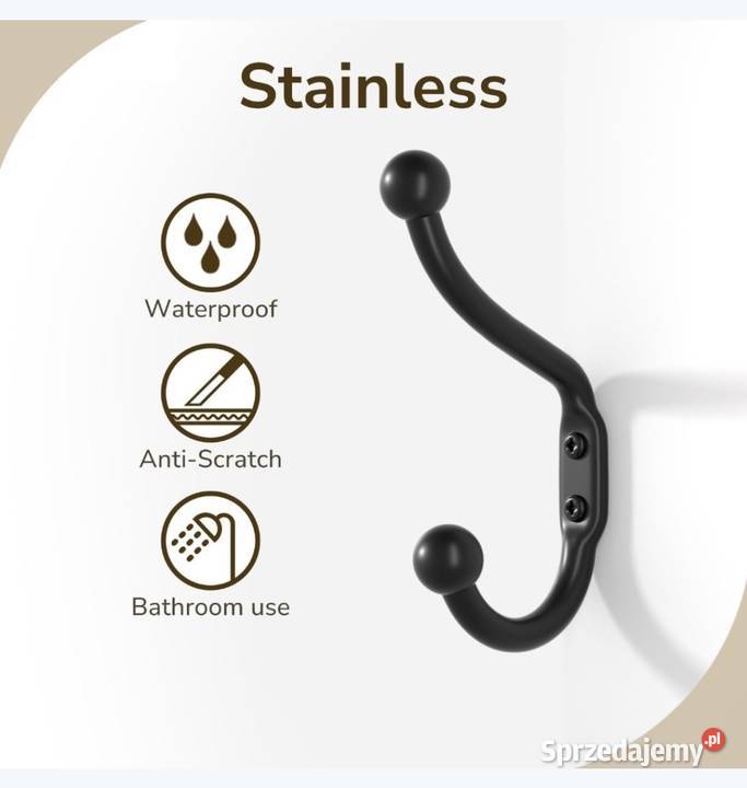 10x Wieszaki na ubrania ścienny klucze kurtki do Domaszczyn sprzedam