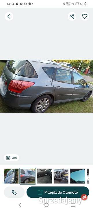 Peugeot 407 2009r 16hdi NaviOC 012027 Wrocław