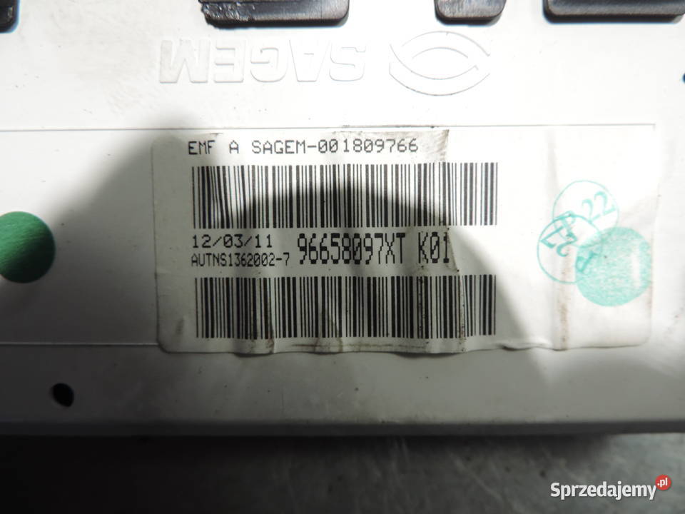 PEUGEOT 206 PLUS WYŚWIETLACZ 96658097XT Nowy Sącz