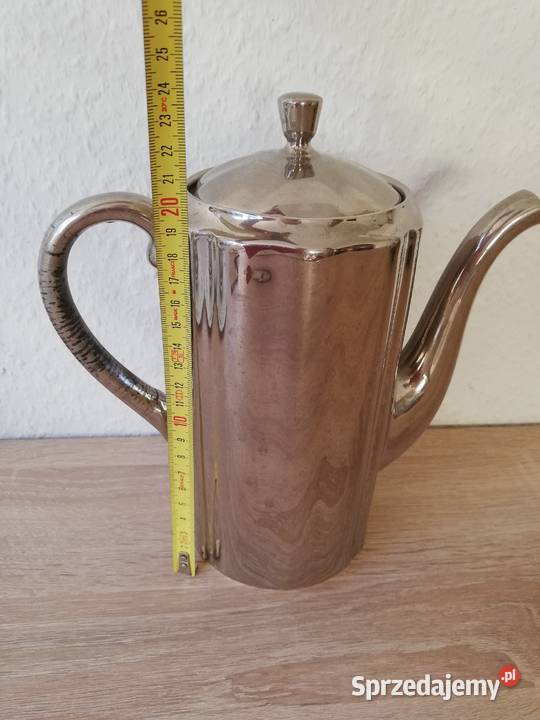 Srebrzona porcelana dzbanek antyk małopolskie Gorlice