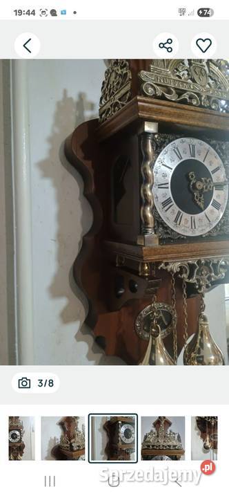 Wiszący zegar Atlas holenderski Rzeszów