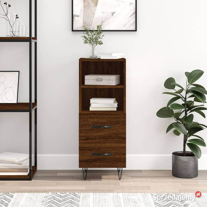Szafka brązowy dąb 345x34x90 materiał Warszawa