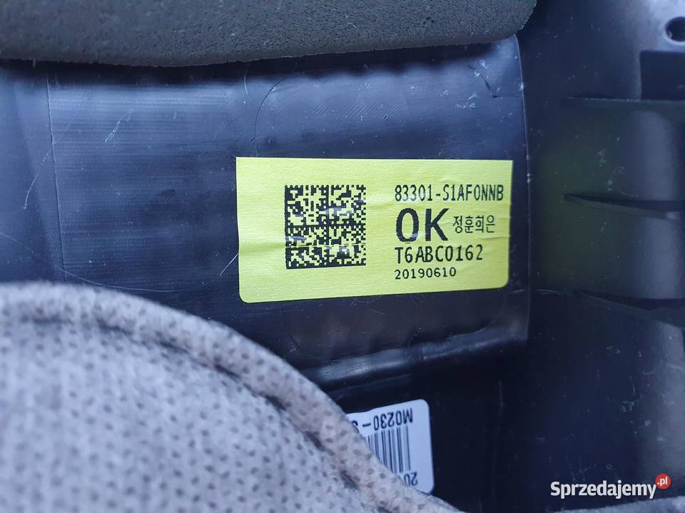 Hyundai Santa Fe IV TAPICERKA TYLNYCH BOCZEK