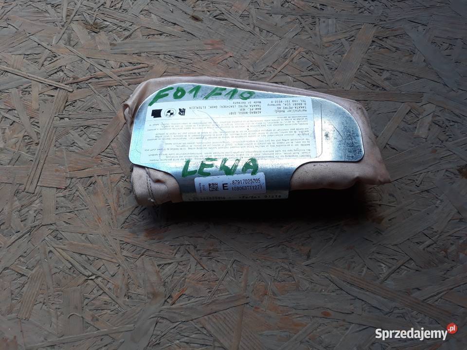 BMW 5 F10 F11 F01 PODUSZKA AIRBAG FOTELA LEWA Międzychód