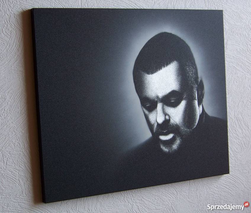 George Michael Grawerowany obraz w blasze świętokrzyskie