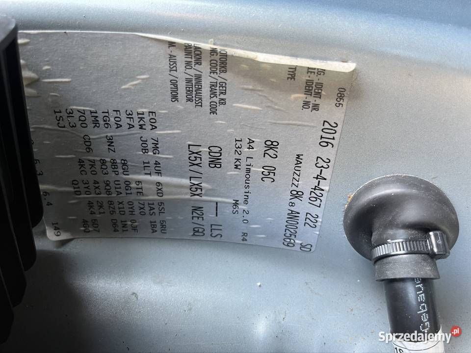Audi A4B8 20TFSI usunięciu wady olejowej 279000km kujawsko-pomorskie Świecie sprzedam