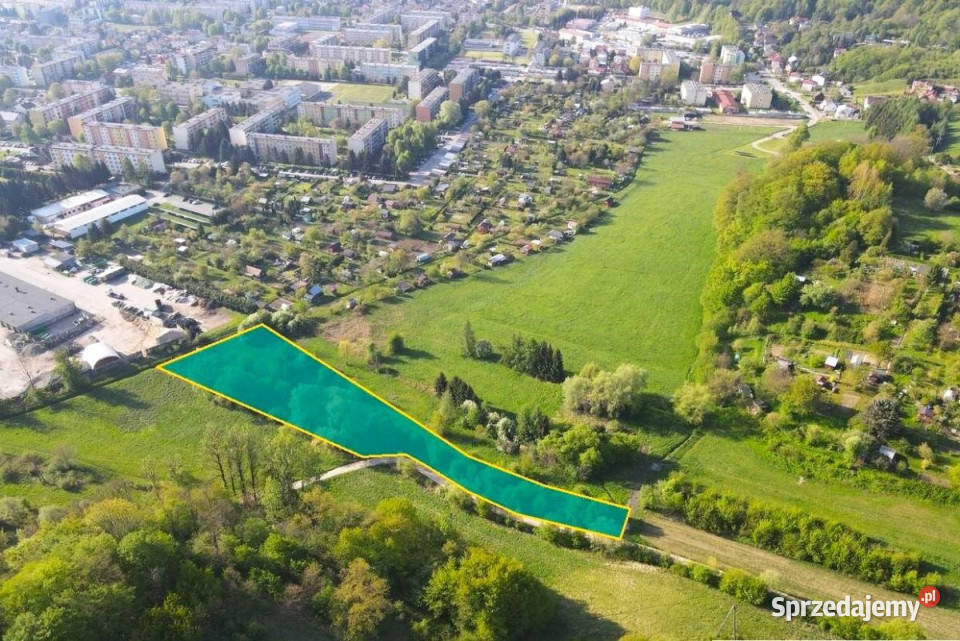 Działka 3729m2 Sanok Pod Skałą 26zł/m2 Sprzedaż podkarpackie sprzedam