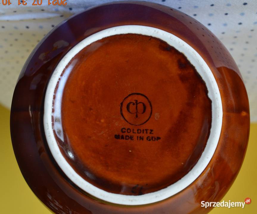 dzbanek szkliwiony Colditz lata 60te Kętrzyn sprzedam