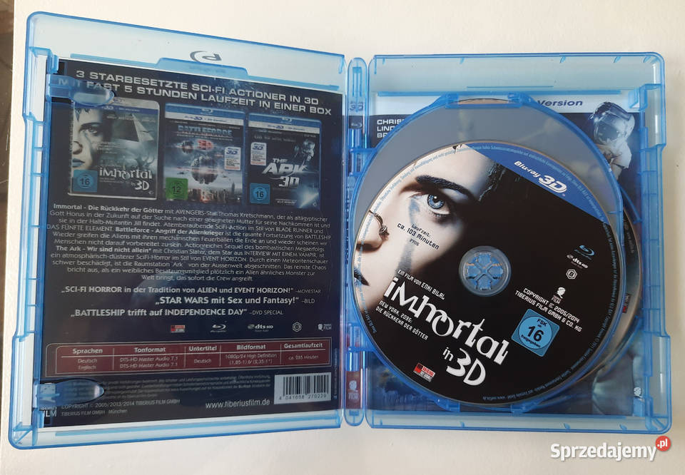BOX 3 płyty Blu Ray 3D filmy Science Fiction Filmy Lubin sprzedam