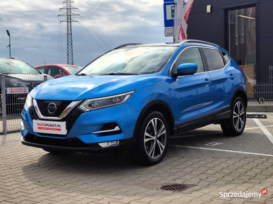 NISSAN Qashqai 2017r Szklany dach Salon Kamera