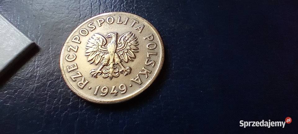 Stare monety 20 groszy 1949 MN piękna PRL Polska Numizmatyka Lesko
