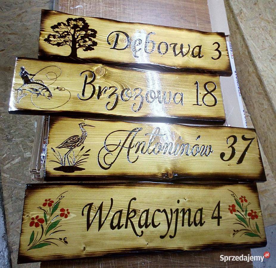 Wypalanie na drewnie tablica szyld tabliczka Andrychów