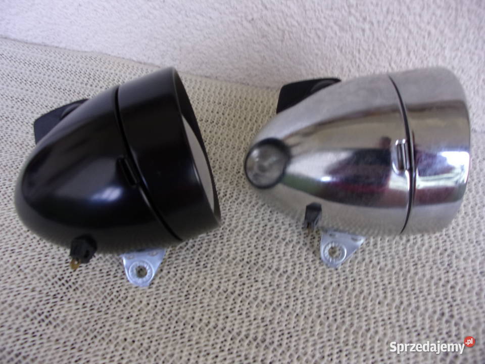 Duża Nowa lampa 2 x żarówkowa na dynamo z Warszawa
