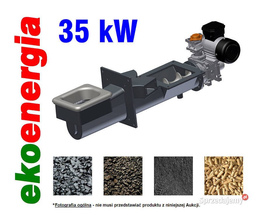 Palnik Retortowy 35 kW ŻELIWNY Ślimak i Podajnik śląskie Koszęcin