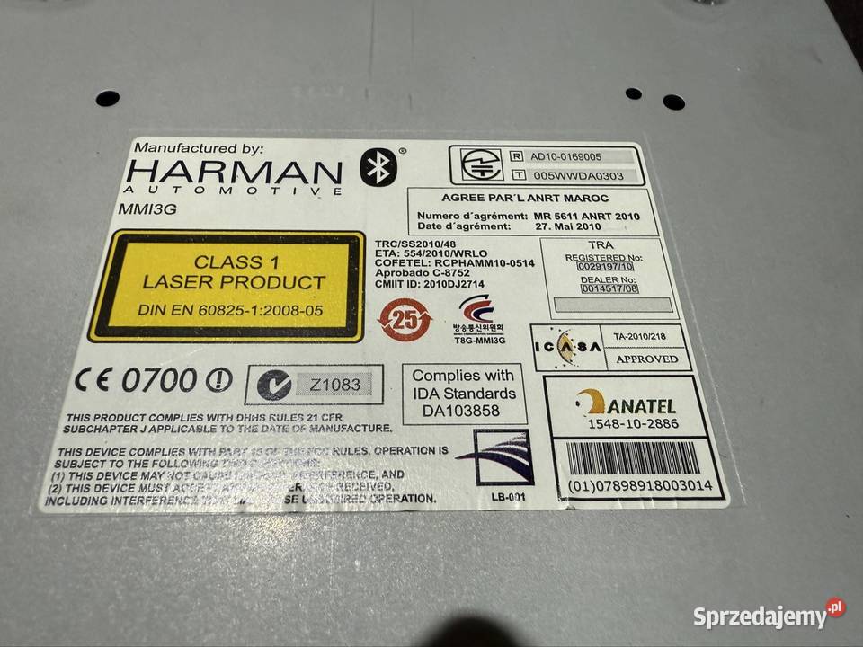 Moduł radia audi a4 b8 czytnik sim 3G mazowieckie