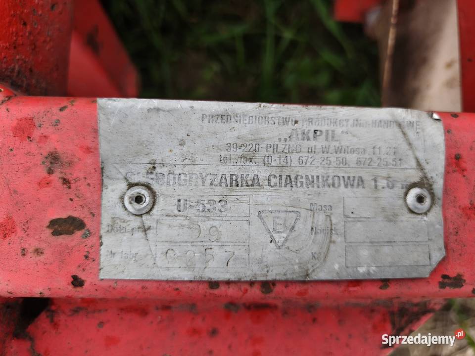 Glebogryzarka 165 nieuszkodzony Kałuszyn