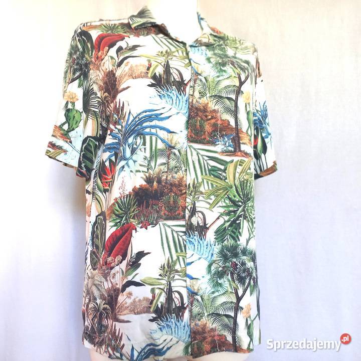 Koszula męska Krótki Rękaw r M wiskoza HM NOWA Białystok sprzedam