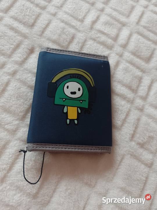 Granatowy Portfel z Londynu czaszka Top Vintage Kraków