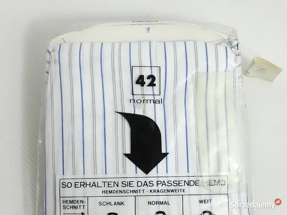 Nowa męska koszula w paski CA Rozmiar 42 LXL Biłgoraj