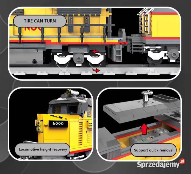Klocki Diesel Lokomotywa AC6000CW Milanówek