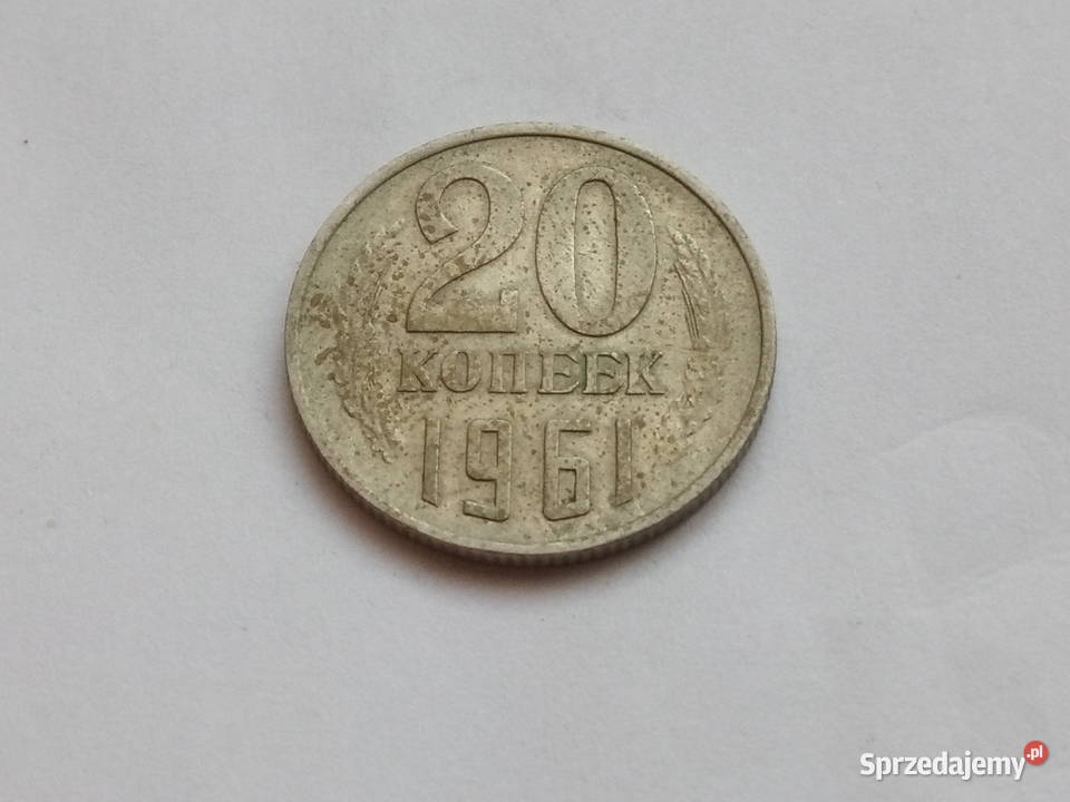 Moneta 20 kopiejek 1961r Numizmatyka śląskie Dąbrowa Górnicza sprzedam