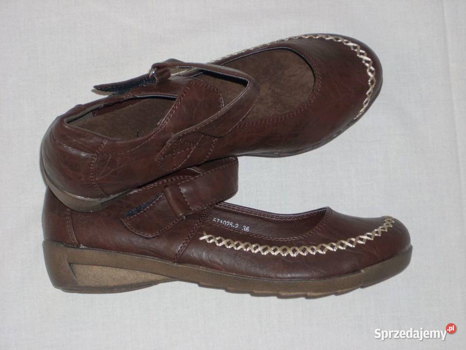 NOWE półbuty wyszywane wkładka skóra 36 235 inna