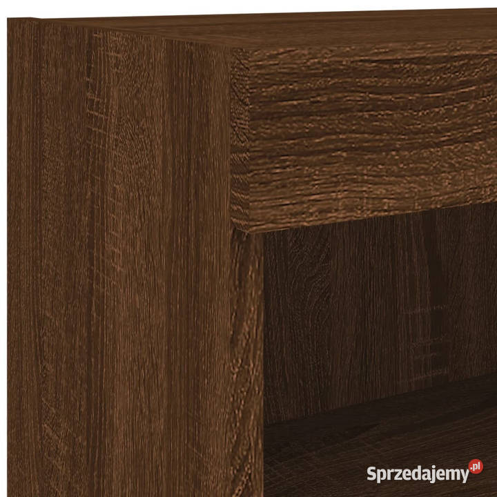 Szafka pod TV z LED kolor brązowy dąb 60x30x30 Warszawa