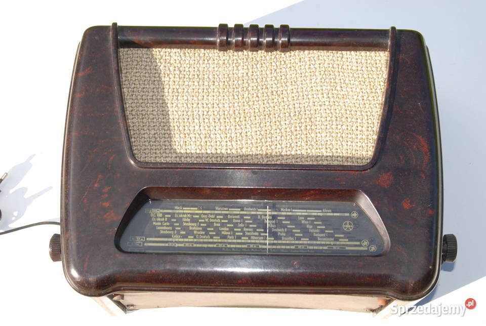 Stare Czechosłowackie Radio TESLA 401U bakelit śląskie Cieszyn