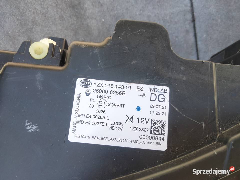 Full Led przedni lewy Renault Megane V 5 ETECH Lampy przednie Dęblin sprzedam