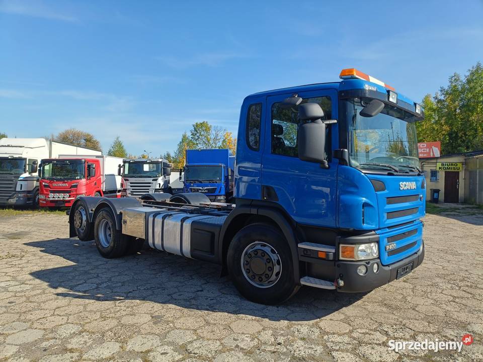 SCANIA P400 6x2 RAMA DO ZABUDOWY POD BECZKĘ niebieski Częstochowa sprzedam