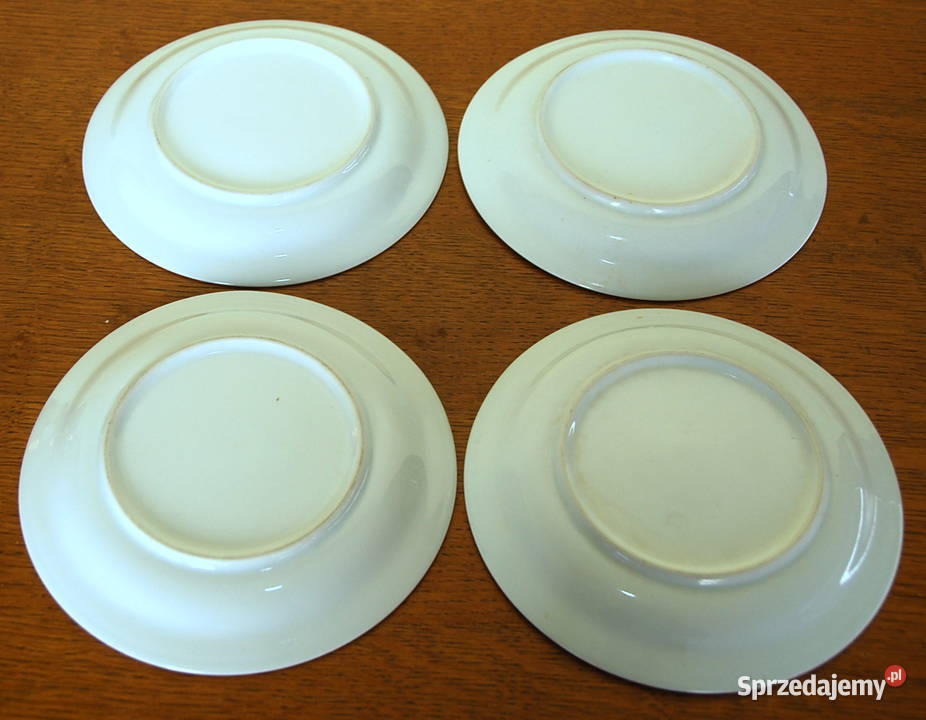 Białe talerze deserowy 185 4 sztuki porcelana Warszawa