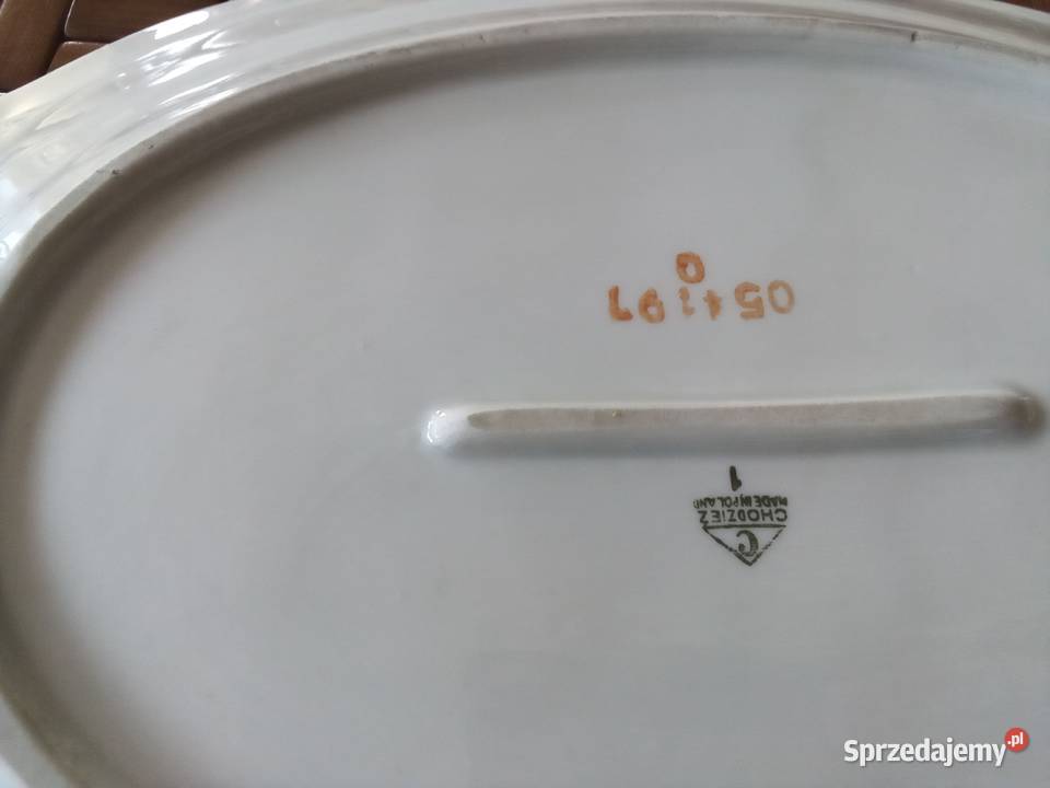 Prl półmisek porcelana Chodzież róże Łódź