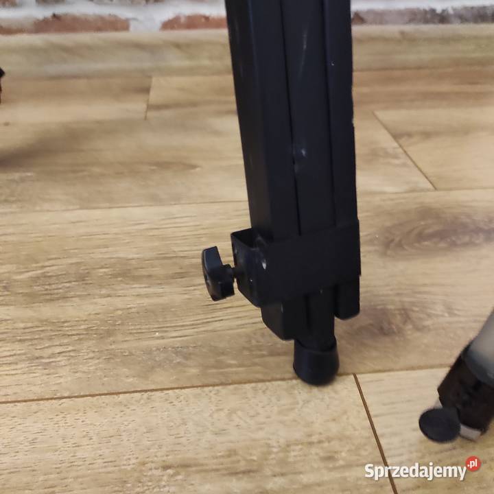 Statyw drewniany czarny metal i aluminiowy Legnica