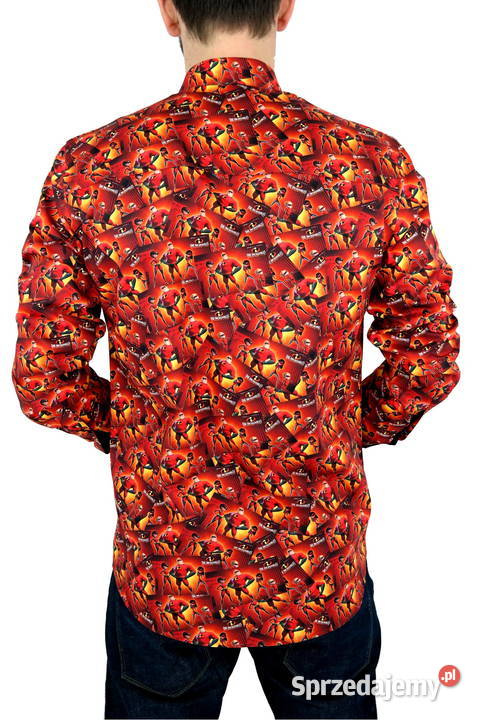 DANIEL BESSI Koszula Męska Fb052 Wesoła sprzedam