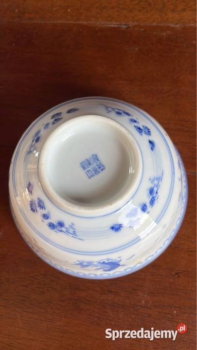 Talerzyk niska miseczka Ryżowa porcelana Smok pomorskie Gdańsk