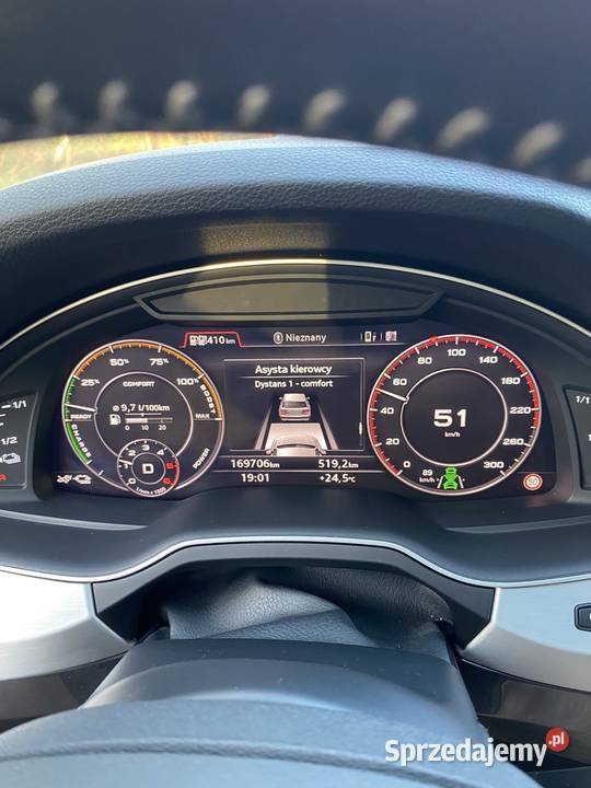 Audi q7 etron quattro s line 2018 385 hybryda automatyczna Warszawa sprzedam