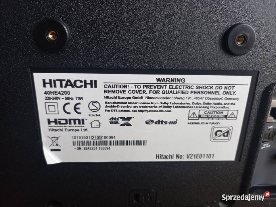 Telewizor LED Hitachi 40HE4200 40 Full HD Staszów