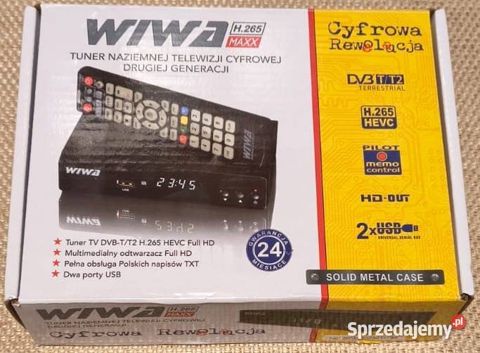 Tuner Dekoder Telewizji DVBT2 HEVC nowy Bełchatów sprzedam