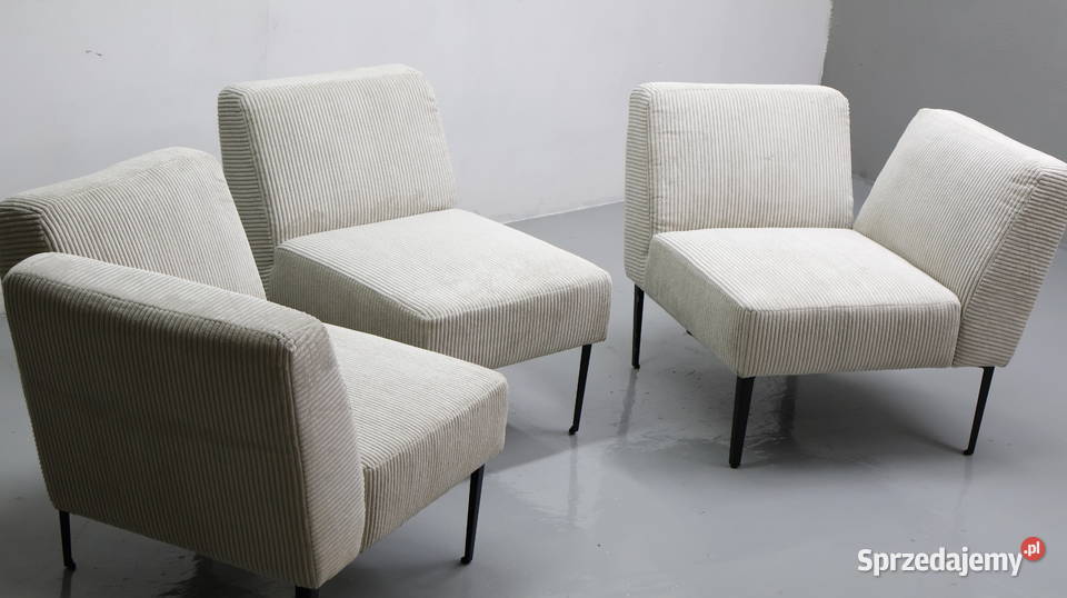 TBG Nowa sofa 3 osoboa 2 osobowa fotel sztruks 75cm Poznań