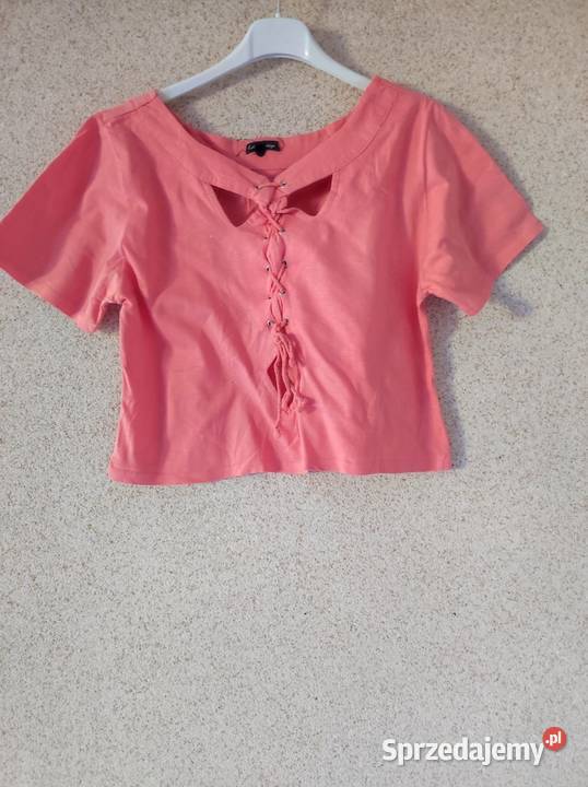 bluzka koszulka tshirt crop top ozdobnym Rozmiar 40(L) Kielce