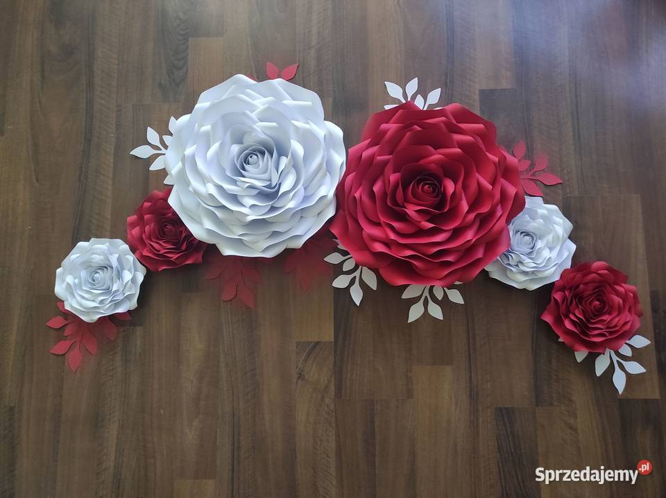 Zestaw róż z papieru 3D Lądek sprzedam