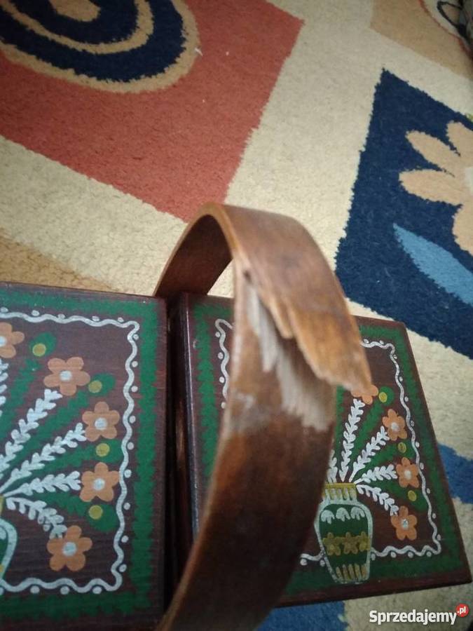 kuferek szkatułka ozdobna rozkładana wielkopolskie sprzedam