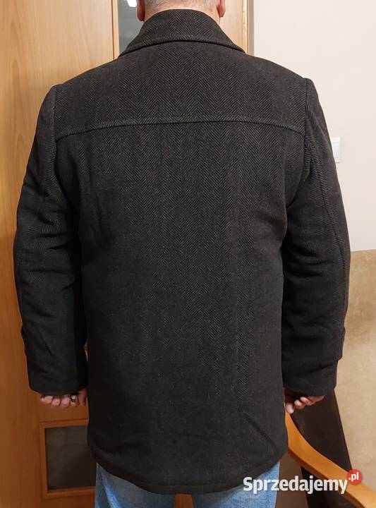 Płaszcz męski wełnakasmir rozmiar 502 NOWY Rozmiar XXL Czarna Białostocka