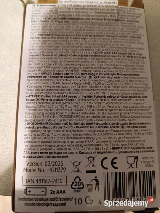 Waga precyzyjna przenośna do 200 g dokładność do Kędzierzyn-Koźle