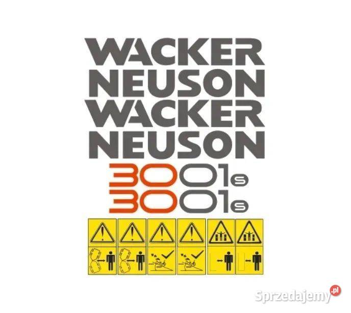 Naklejki oklejenie naklejka WACKER NEUSON 3001s