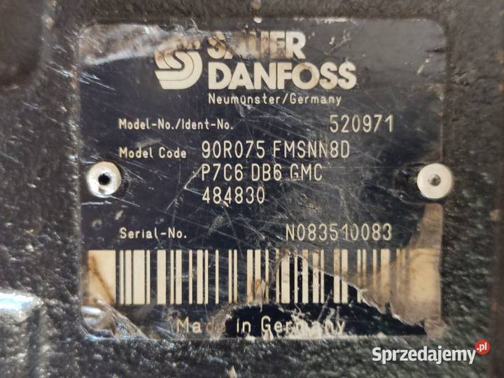 Pompa jazdy SAUER DANFOSS 90R075 FMSNN8D MERLO P Pozostałe