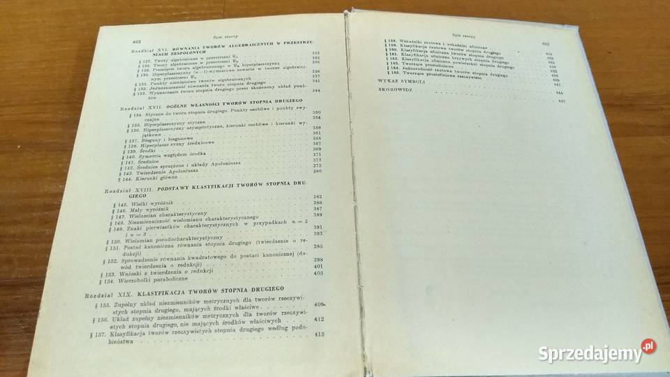 Geometria analityczna wielowymiarowa Karol Gdańsk sprzedam